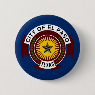 Flagge der Stadt El Paso, Schaltfläche "Texas Pinb Button
