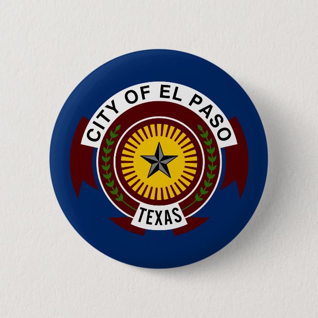 Flagge der Stadt El Paso, Schaltfläche "Texas Pinb Button (Vorderseite)