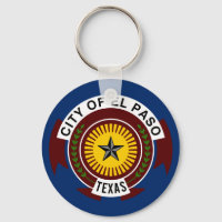 Flagge der Stadt El Paso, Schlüsselanhänger Texas