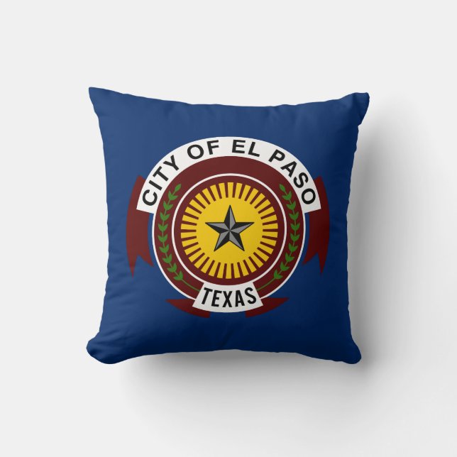 Flagge der Stadt El Paso, Texas-Kissen Kissen (Vorderseite)