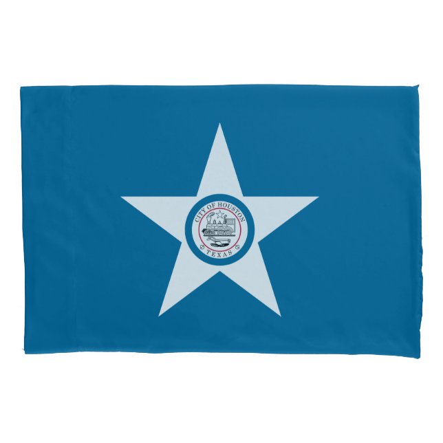 Flagge der Stadt Houston, Fall Texas Pillow Kissenbezug (Vorderseite)