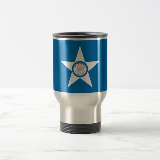 Flagge der Stadt Houston Reisebecher (Mittel)