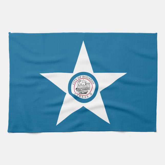 Flagge der Stadt Houston, Texas Küchentuch (Horizontal)