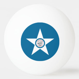 Flagge der Stadt Houston, Texas Ping-Pong-Ball Tischtennisball