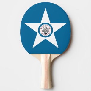 Flagge der Stadt Houston, Texas Ping-Pong Paddle Tischtennis Schläger