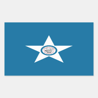 Flagge der Stadt Houston, Texas rechteckiger Aufkl Aufkleber