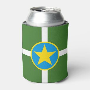 Flagge der Stadt Jackson, Mississippi Can Cooler Dosenkühler