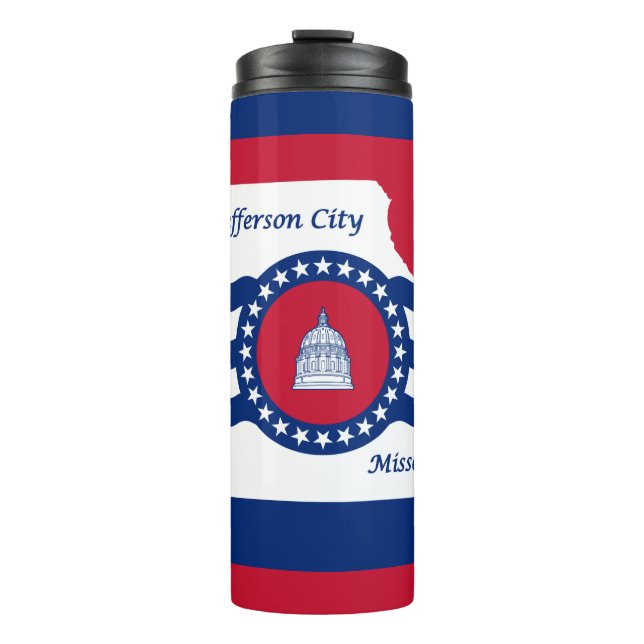 Flagge der Stadt Jefferson, Thermal Tumbler Missou Thermosbecher (Vorderseite)