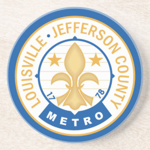 Flagge der Stadt Louisville Getränkeuntersetzer