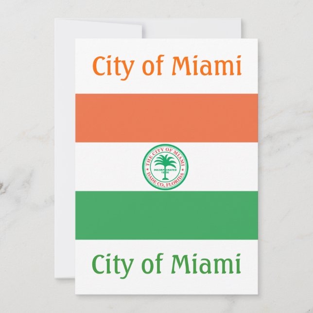 Flagge der Stadt Miami (Vorderseite)