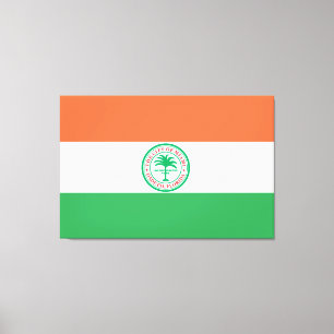 Flagge der Stadt Miami Leinwanddruck
