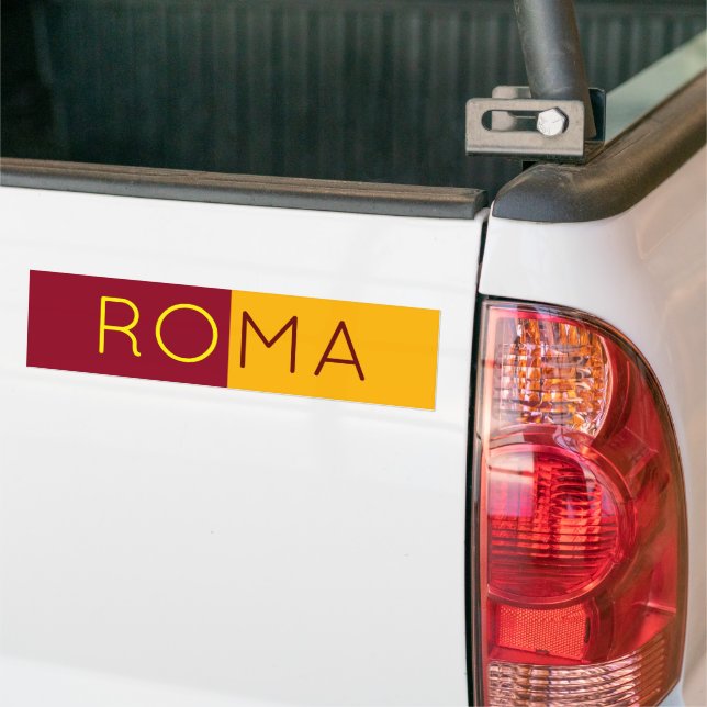 Flagge der Stadt Rom, Italien Autoaufkleber (Auf Lkw)
