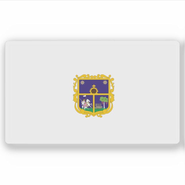 Flagge der Stadt Santiago de Querétaro, Mexiko Aufkleber (Vorderseite)