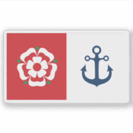 Flagge der Stadt Southampton, England Aufkleber