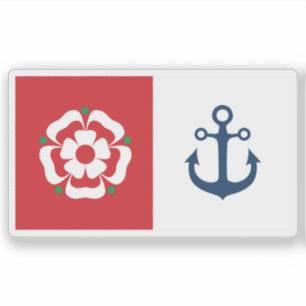 Flagge der Stadt Southampton, England Aufkleber
