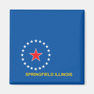 Flagge der Stadt Springfield Magnet