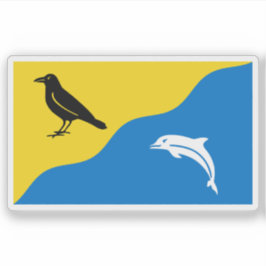 Flagge der Stadt Tywyn, Wales Aufkleber
