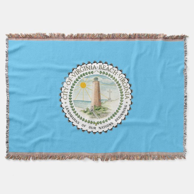 Flagge der Stadt Virginia Decke (Vorderseite)