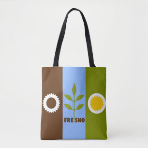 Flagge der Stadt von Fresno, Kalifornien Tasche