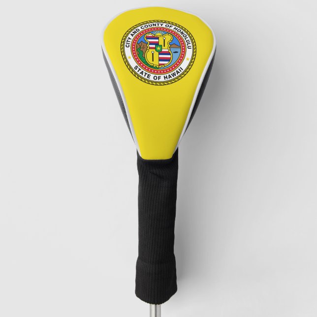Flagge der Stadt von Honolulu, Hawaii Golf Headcover (Vorderseite)