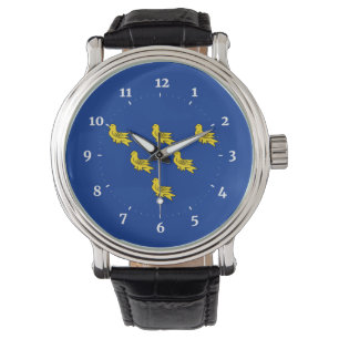 Flagge der Sussex-Uhr Armbanduhr