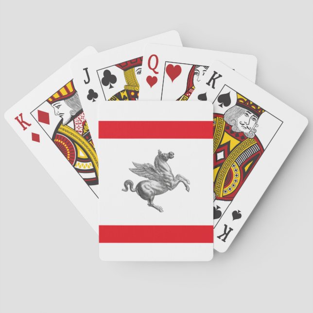 Flagge der Toskana, ITALIEN Spielkarten (Rückseite)