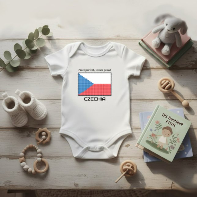 Flagge der Tschechien Baby Strampler (Von Creator hochgeladen)