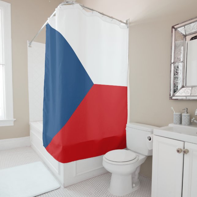 Flagge der Tschechischen Republik Duschvorhang (Beispiel)