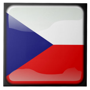 Flagge der Tschechischen Republik Fliese