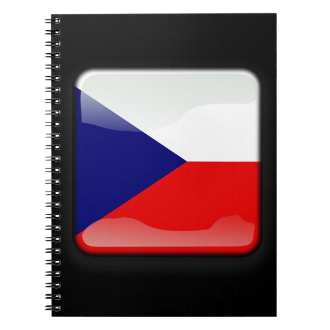 Flagge der Tschechischen Republik Notizblock (Vorderseite)