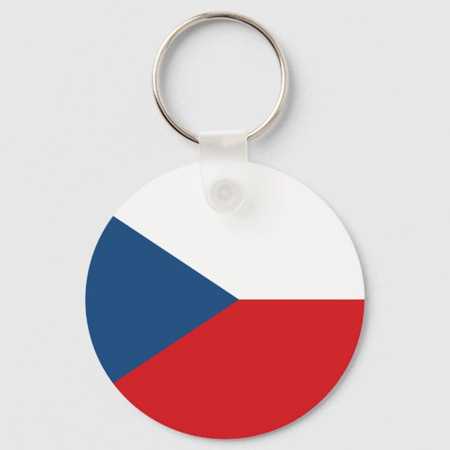 Flagge der Tschechischen Republik Schlüsselanhänger (Vorderseite)