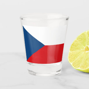 Flagge der Tschechischen Republik Schnapsglas