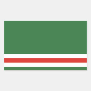 Flagge der Tschetschenischen Republik Itschkerien Rechteckiger Aufkleber