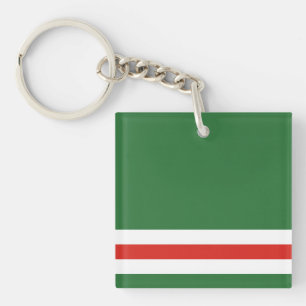 Flagge der Tschetschenischen Republik Itschkerien Schlüsselanhänger
