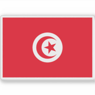 Flagge der Tunesischen Republik Aufkleber