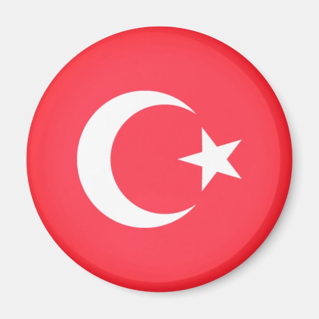 Flagge der Türkei Magnet (Vorne)
