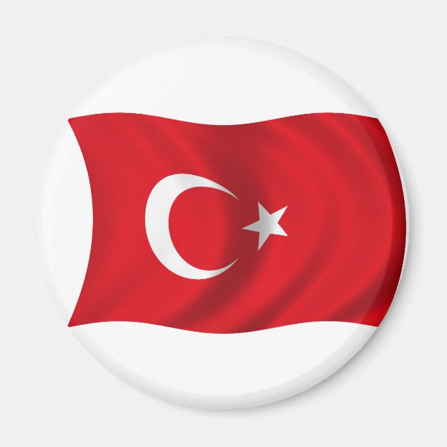 Flagge der Türkei Magnet (Vorne)