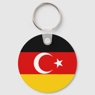Flagge der türkischen Gemeinde in Deutschland Schlüsselanhänger