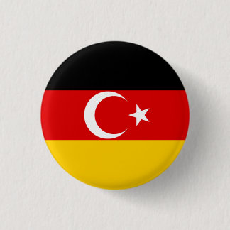 Flagge der türkischen Gemeinschaft in Deutschland Button