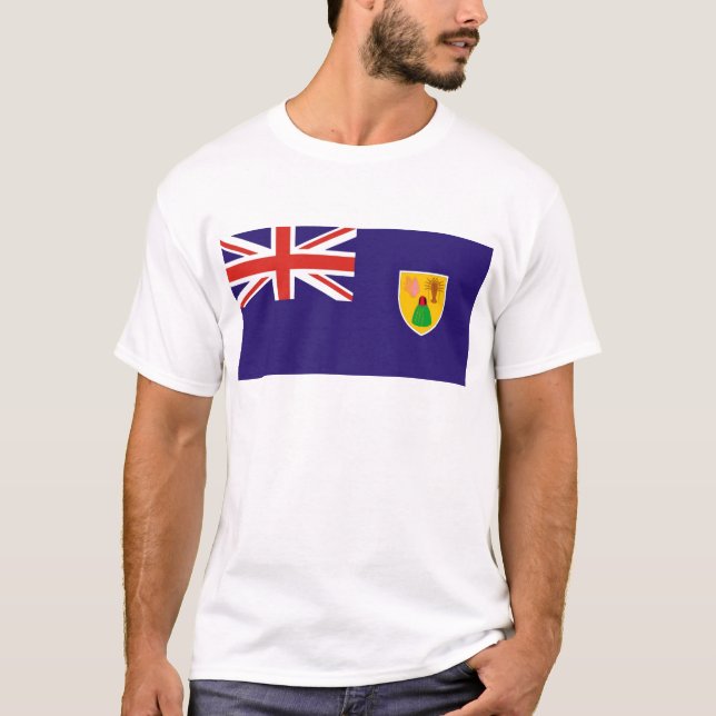 Flagge der Turks- und Caicosinsel T-Shirt (Vorderseite)