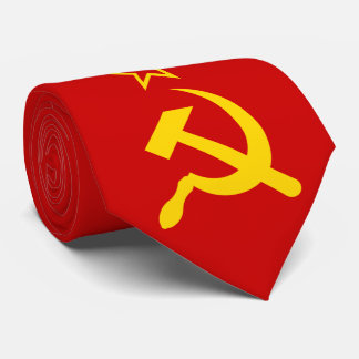 Flagge der UdSSR - Flagge der Sowjetunion Krawatte