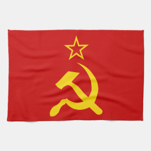 Flagge der UdSSR - sowjetische Gewerkschaft Geschirrtuch