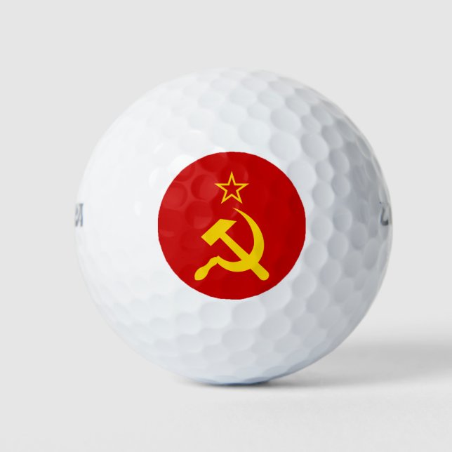 Flagge der UdSSR - sowjetische Gewerkschaft Golfball (Vorderseite)