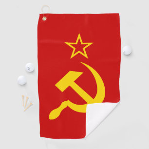 Flagge der UdSSR - sowjetische Gewerkschaft Golfhandtuch