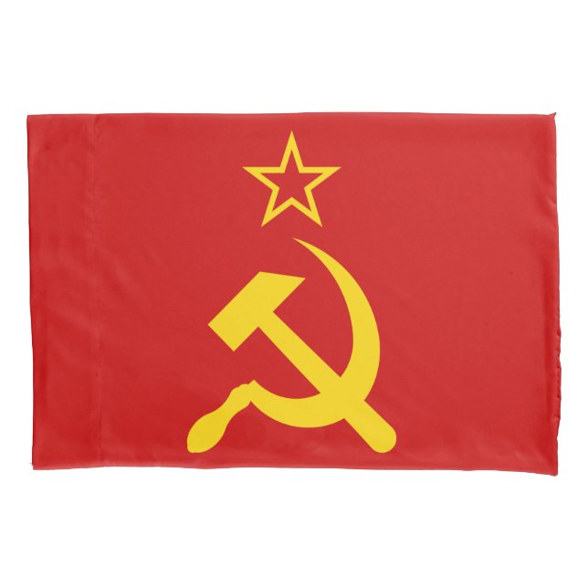 Flagge der UdSSR - sowjetische Gewerkschaft Kissenbezug (Vorderseite)