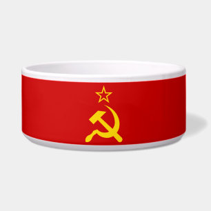 Flagge der UdSSR - sowjetische Gewerkschaft Napf