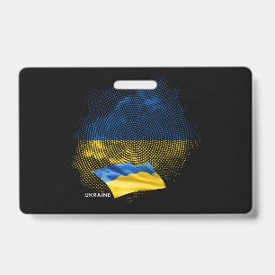 Flagge der Ukraine Ausweis