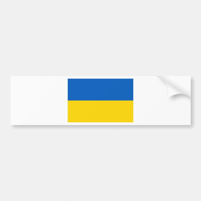 Flagge der Ukraine Autoaufkleber (Vorne)