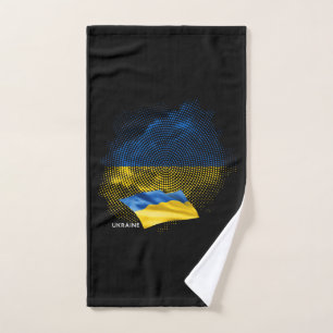 Flagge der Ukraine Badhandtuch Set