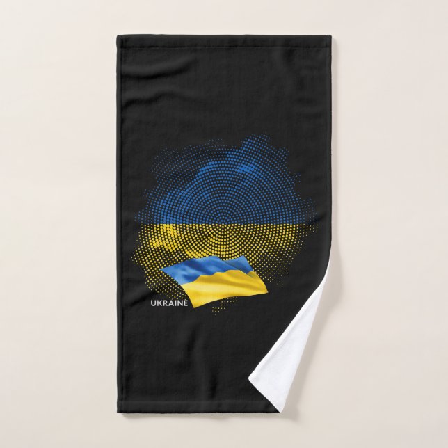 Flagge der Ukraine Badhandtuch Set (Handtuch)